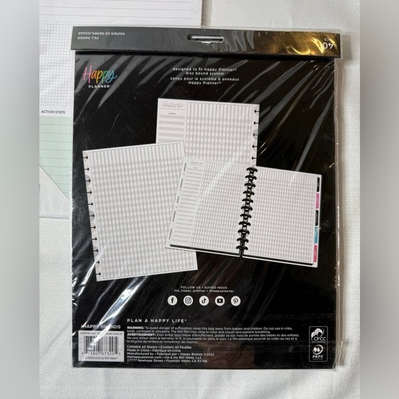 Happy Planner Teacher Planner &. Bundle 3 Filler Packages New - Picture 5 of 5